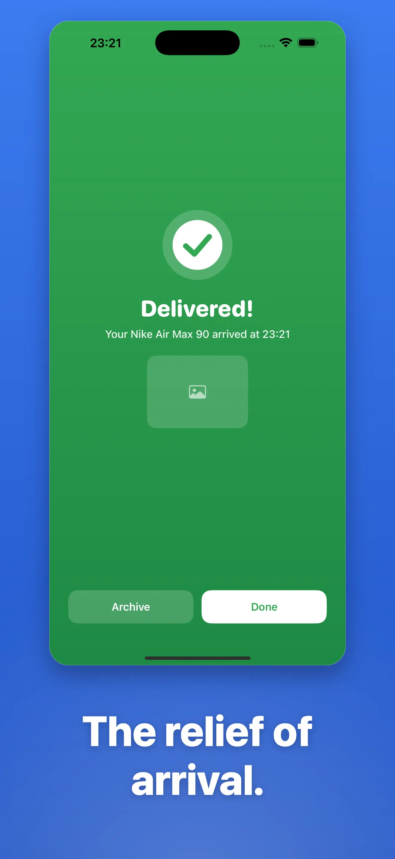 Adding a package to Underway by pasting a tracking number or scanning a barcode, with the carrier detected automatically