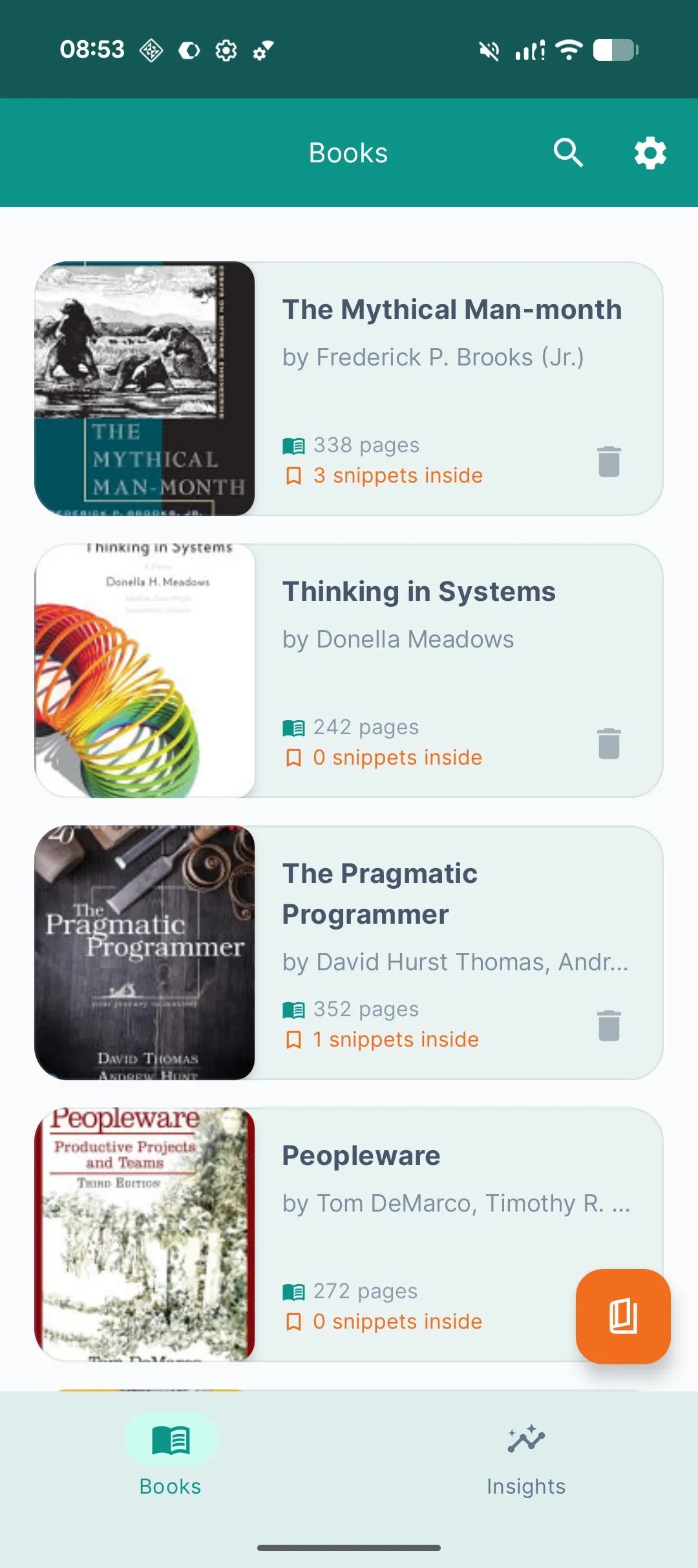 Booksum — Bookshelf, quotes & summaries — screenshot